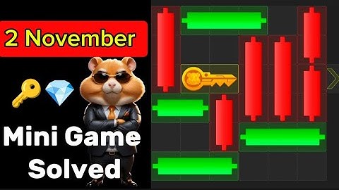 2 November Mini Game 100% Easily Solved Today | Hamster Kombat Mini Game 2 November 2 Nov Mini Game