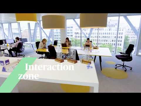 New Way Of Working dans le siège social d'AXA Belgium