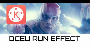 The flash DCEU run KineMaster effect