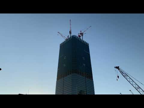 64階325m,64階262m,54階237m「虎ノ門・麻布台地区第一種市街地再開発事業」 の様子 2021年12月12日撮影