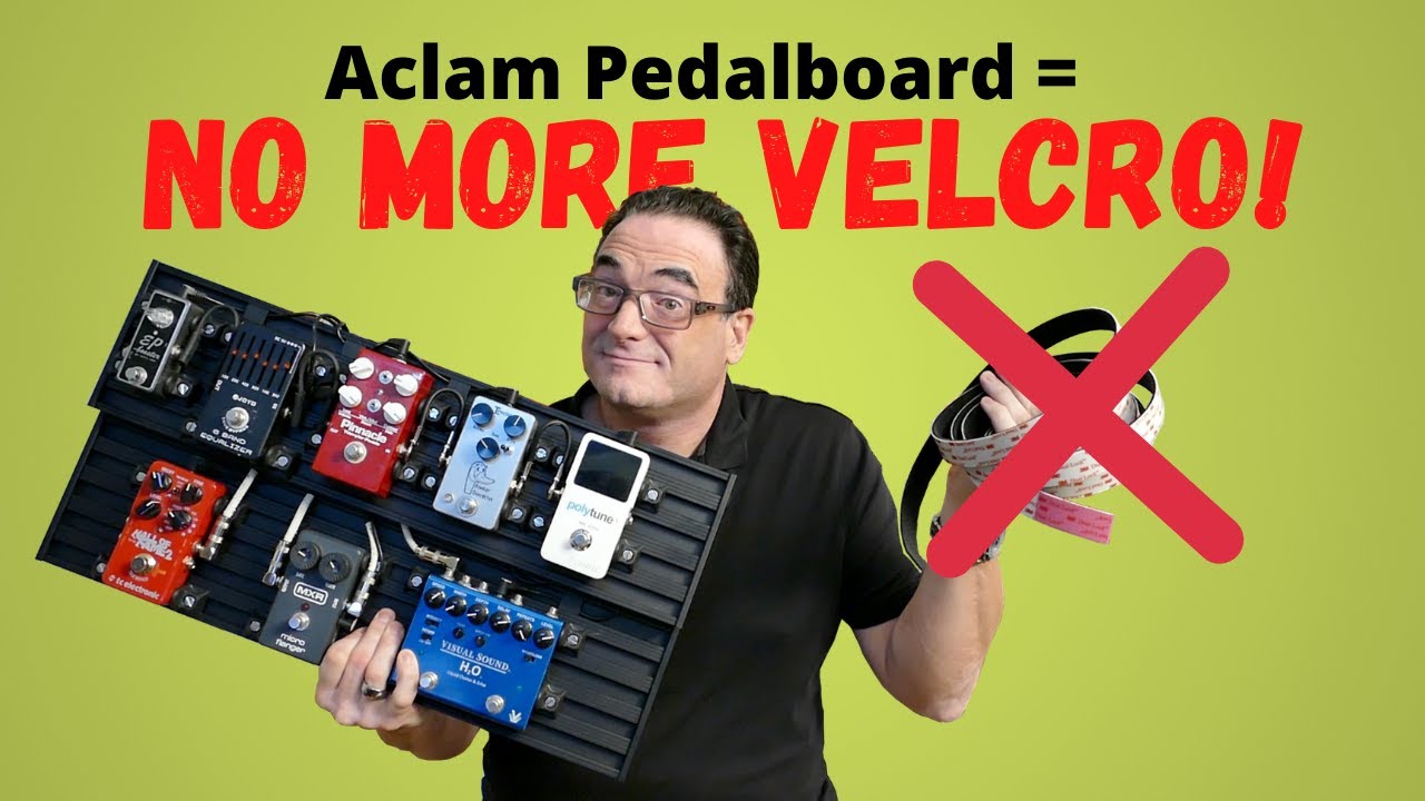 Awsome Aclam Pedalboard - No Velcro Required! 