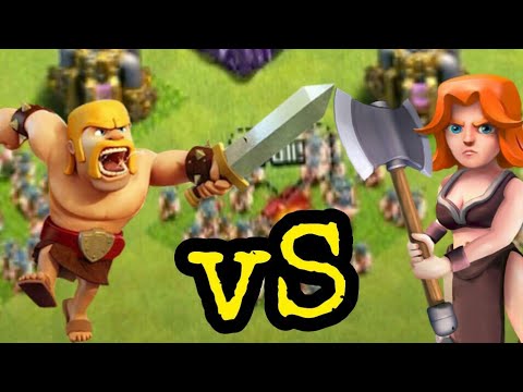 Amazing battle !!! How man can kill a lady || Clash of Clans