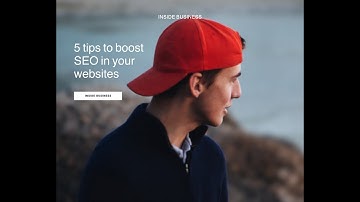 5 tips to boost SEO in your websites