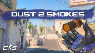 CS2 Dust 2 - EVERY T-Side Smoke in 3 MINUTES!