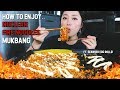 How to Enjoy 'NUCLEAR FIRE INSTANT NOODLES' Mukbang! (핵!불닭볶음면입니다!)