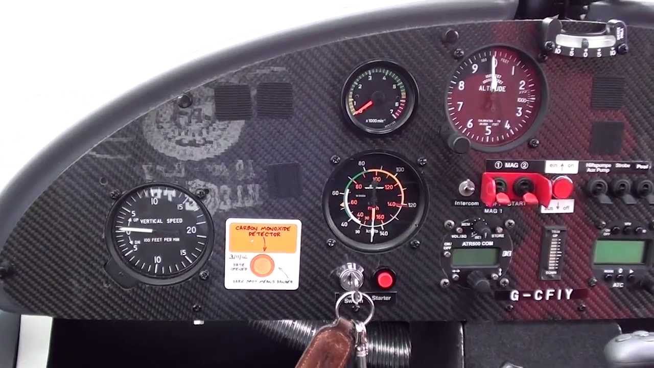 In the cockpit of the C42 