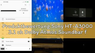 Produktbewertung Sony HT-A3000 3.1 ch Dolby Atmos Soundbar für TV, mit eingebautem Subwoofer, 360 Sp
