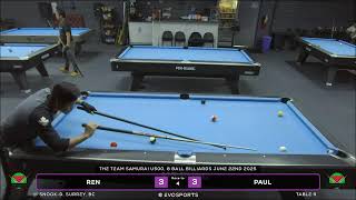 REN vs PAUL - SNOOK-D - TABLE 9 | EvoSports