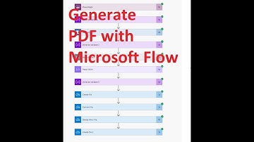 Microsoft Flow Generate PDF from Power Apps Part -1