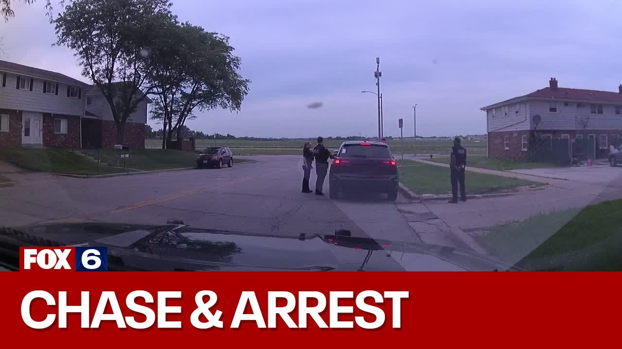 Wauwatosa police chase, driver arrested | FOX6 News Milwaukee - YouTube