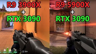 Ryzen 9 3900x vs Ryzen 9 5900x + rtx 3090 - 10 Games tested on 1440P