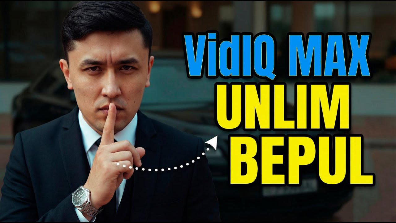 VidIQ MAX BEPUL - YouTube videolarini analitika qilish MAX tarfini atiga 0.98$ ga olish usuli
