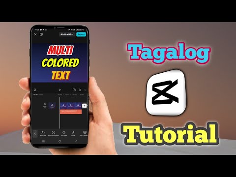 MULTI COLORED TEXT TAGALOG TUTORIAL IN CAPCUT #kateller