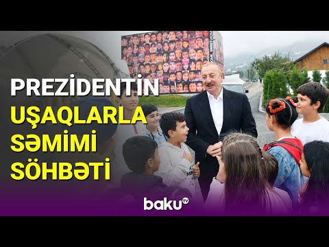 İlham Əliyev və birinci xanım uşaqlarla səmimi fotolar çəkdirib