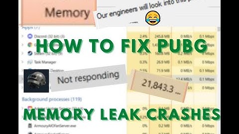 PUBG: How to Fix Memory Leak / Out of Memory Crashes