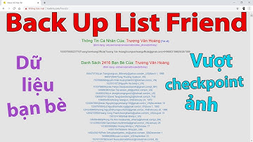 💥Tool Backup Danh Sách Bạn Bè FB Để Vượt Checkpoint Ảnh Bạn Bè Và Mời Kết Bạn Khi Die Nick
