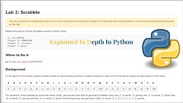 CS50 Lab 2 Scrabble Explained In Python
