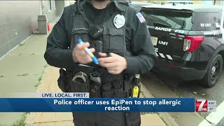 #Wisconsin Rapids Police officer uses EpiPen to stop Allergic reaction
