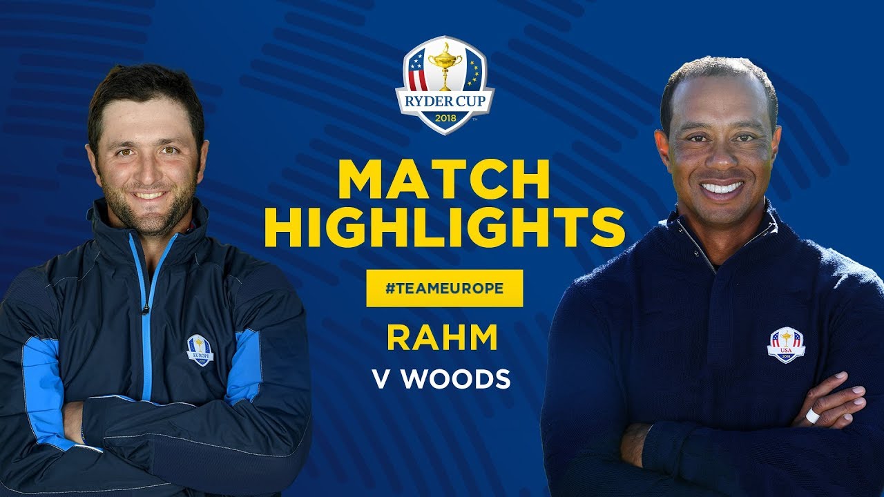 Woods V Rahm Ryder Cup Sunday Singles Highlights Youtube Youtube Ryder Cup 2022 Tiger Highlights