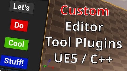How to make custom Unreal Editor Tools with a UI using a static blueprint library and C++!