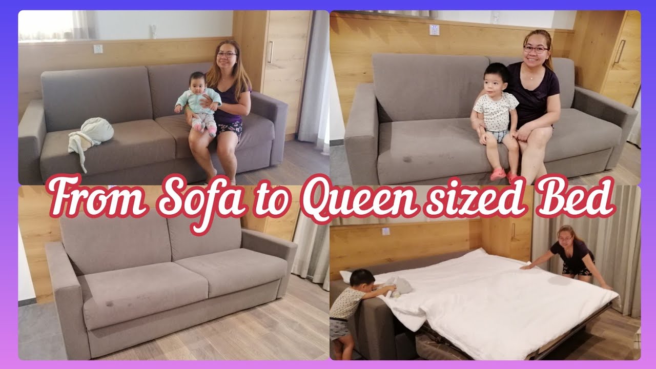 converting a sofa into a bed