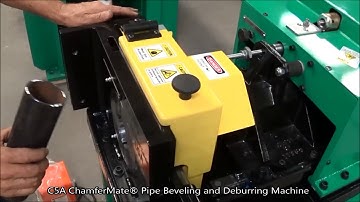 Putting a Radius on Tube - C5A ChamferMate® Pipe Beveling and Deburring Machine