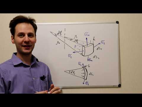 Сопротивление материалов. Лекция: тонкостенные оболочки вращения (исправленное видео)