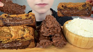 ASMR NUTELLA STUFFED CHOCOLATE CHIP COOKIE & ICE CREAM DESSERT MUKBANG | VNM ASMR 먹방