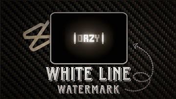 Capcut | White Line WaterMark Tutorial | Orzy Edits💀🔥! #edit #tutorial #capcuttutorial