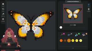 Pixel Art Coloring Book: Yellow Butterfly screenshot 4