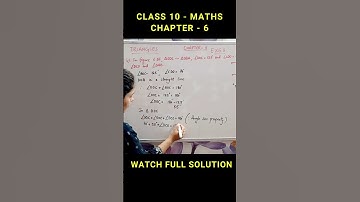 Struggling with Exercise 6.3 Q2: Solution in Chapter 6 Triangles? #shorts
