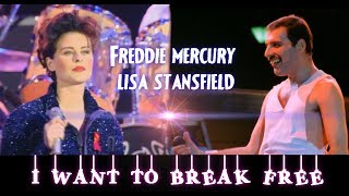 I Want To Break Free - Freddie Mercury \& Lisa Stansfield (Fan Made)