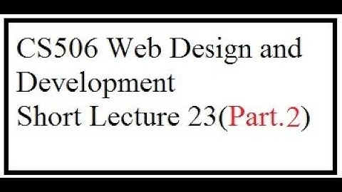 CS506 short lecture