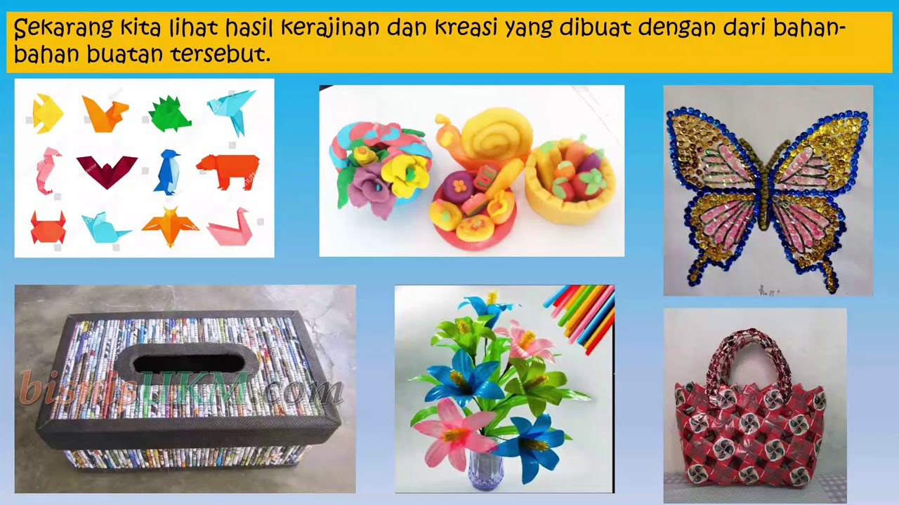 Mengenal Bahan Alam Dan Bahan Buatan Dalam Berkarya Tematik Kelas 2 Tema 1 Subtema 4 Youtube