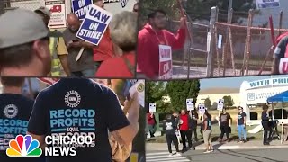 UAW strike continues in Chicago area as union tries to reach deal