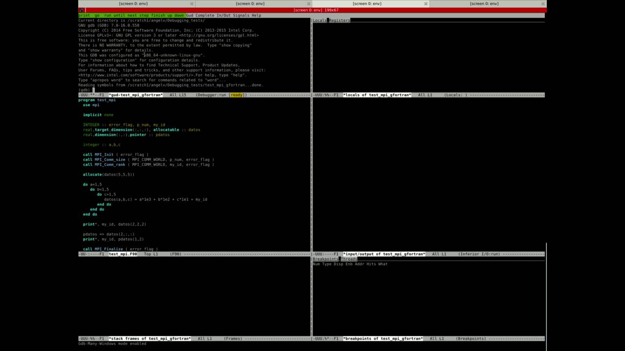 My Progress Bar Open Source Fortran Parallel Debugging