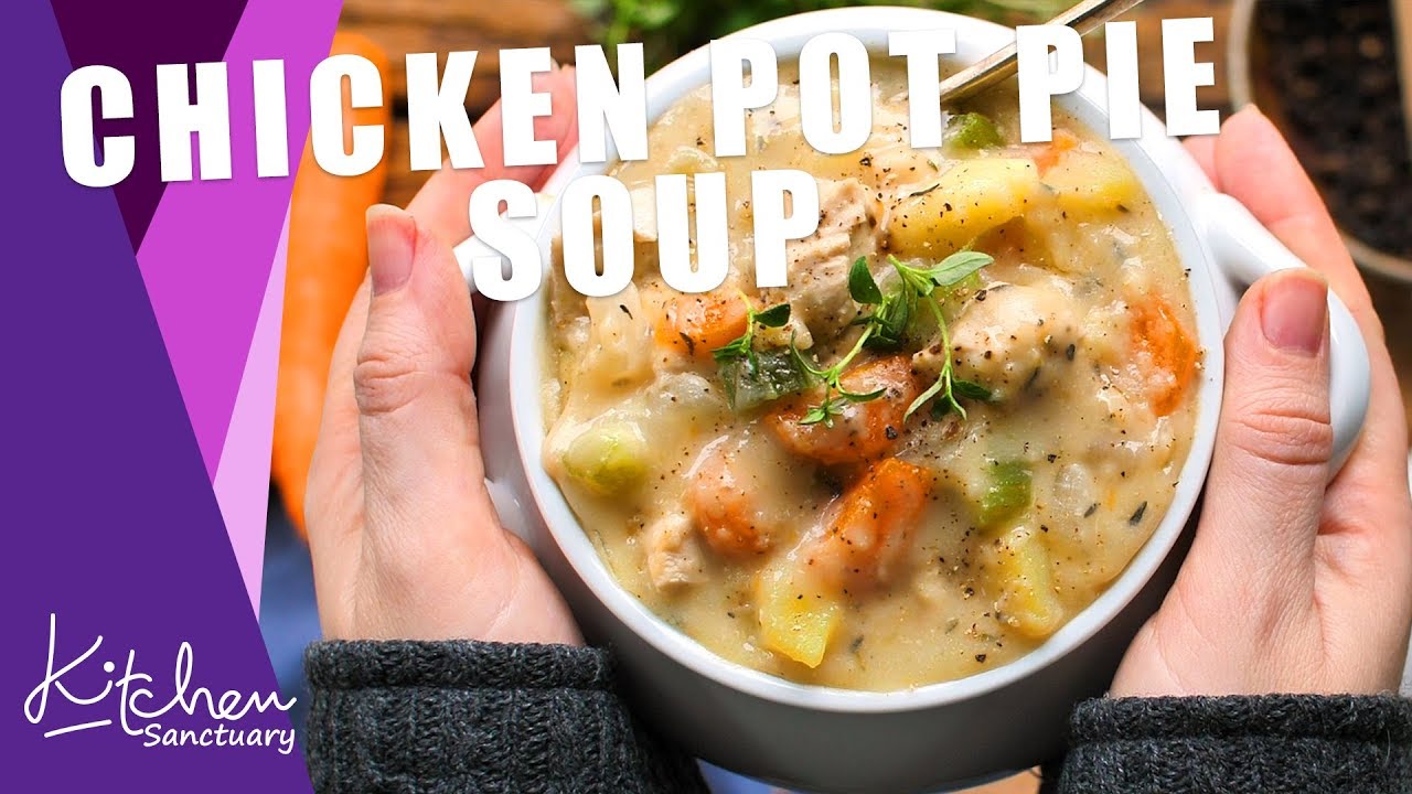 The BEST Chicken Pot Pie Soup Recipe - YouTube