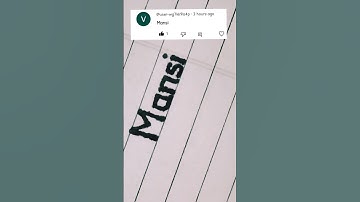 Mansi name writing neatly #youtube #video #trending #viral #reels #shorts