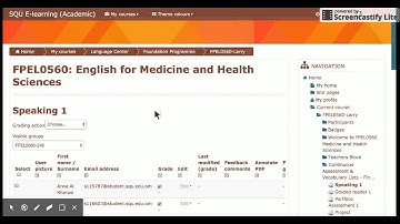 Entering grades on Moodle