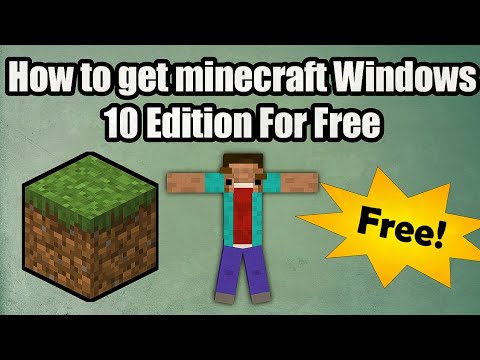 How To Get Minecraft Windows 10 Edition For FREE - YouTube