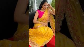 latest yellow saree collection// most beautiful yellow saree designs 💛//