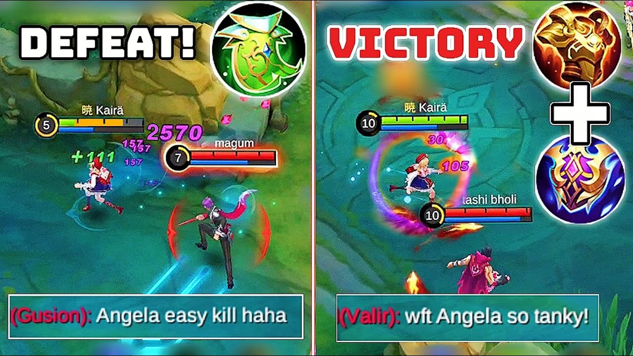 ANGELA NEW BUILD TO COUNTER MAGIC DMG!🔥 EASY WIN + MVP!(Try This)💯