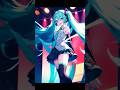 成長する初音ミク(上半身)/Hatsune Miku 's growth(upper body) #vocaloid #anime