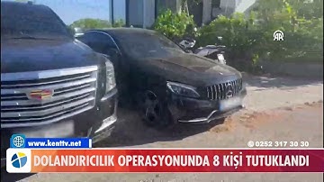 DOLANDIRICILIK OPERASYONUNDA 8 KİŞİ TUTUKLANDI