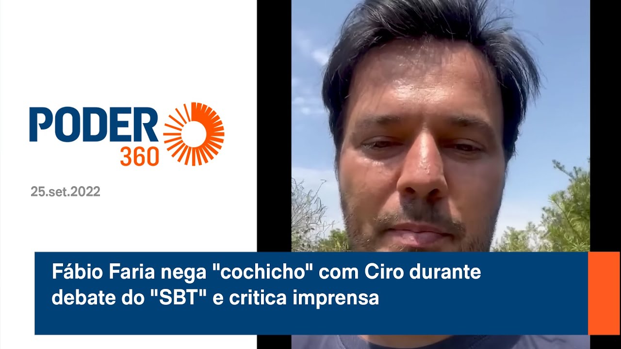 Fábio Faria nega “cochicho” com Ciro durante debate do “SBT” e critica imprensa