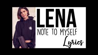 note to myself | Lena Meyer-Landrut  | Audio World