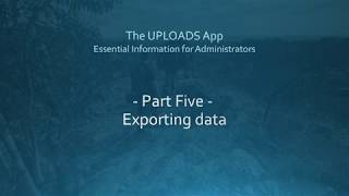 Part 5 Exporting Data V3