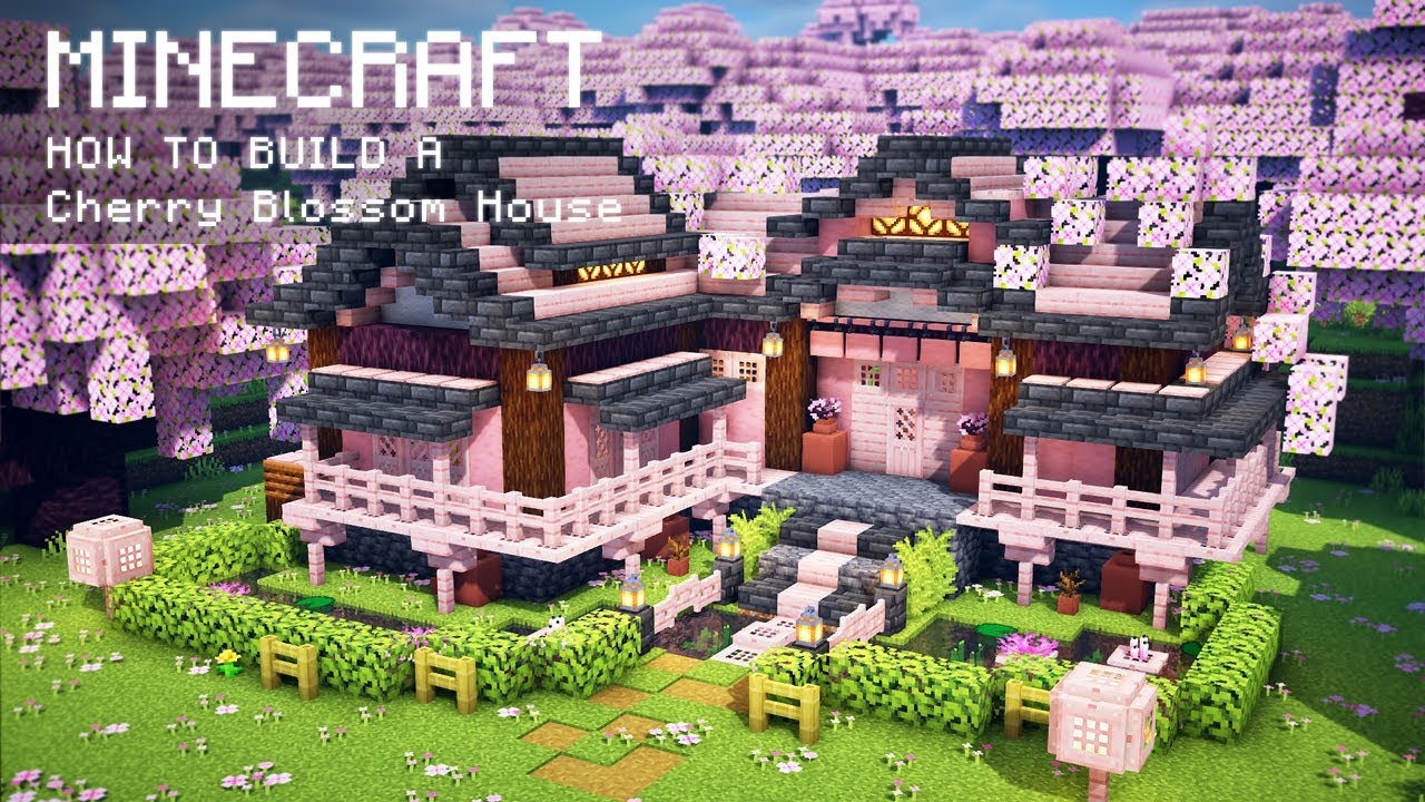 Minecraft How To Build A Cherry Blossom House YouTube