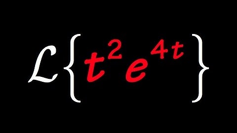 Laplace transform of t^2e^(4t)