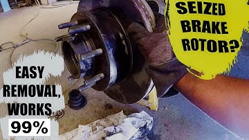 HOW TO REMOVE RUSTED STUCK BRAKE ROTOR FROM THE HUB